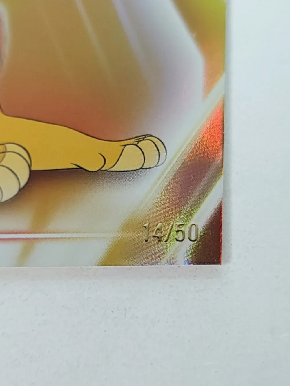 Mufasa Topps 2026 Disney Neon Gold Holo Parallel Limited 14/50 - Picture 2 of 4